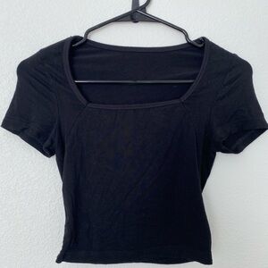 Classic Black Women's Crop Top